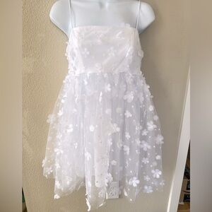 White flower dress